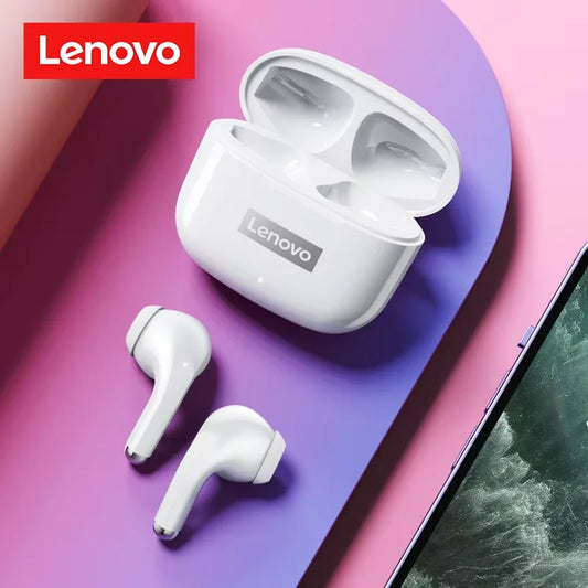 Fone de Ouvido Bluetooth Lenovo LP40 Pro TWS 5.3 – Sem Fio, com Microfone e 24h de Bateria
