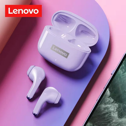 Fone de Ouvido Bluetooth Lenovo LP40 Pro TWS 5.3 – Sem Fio, com Microfone e 24h de Bateria