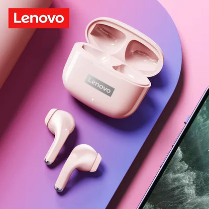 Fone de Ouvido Bluetooth Lenovo LP40 Pro TWS 5.3 – Sem Fio, com Microfone e 24h de Bateria