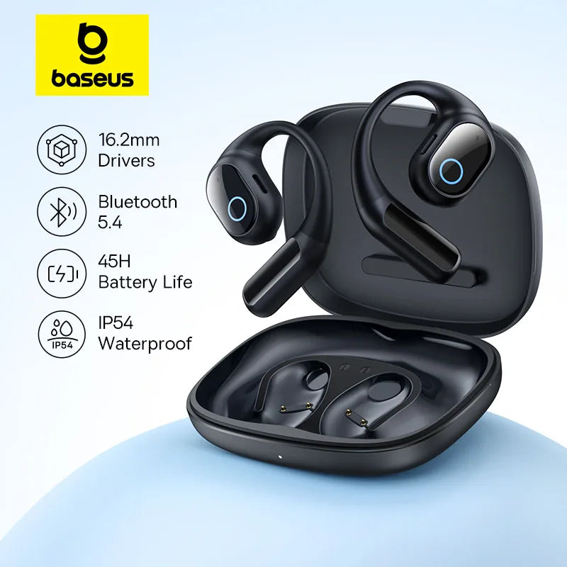 Fone de Ouvido Bluetooth Baseus Eli 10i Fit – Open-Ear, IP54, 45h Bateria