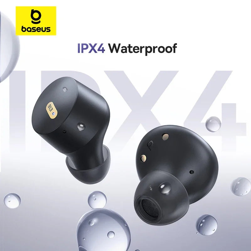 Baseus Bowie E18 Fone TWS Bluetooth 5.3 com 25h de Bateria, ENC e IPX4
