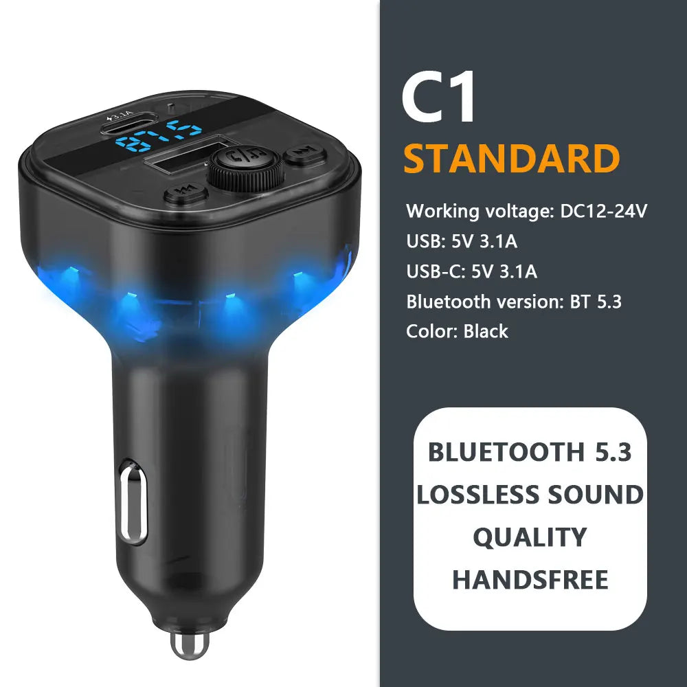Transmissor Bluetooth 5.3 para Carros - Orix