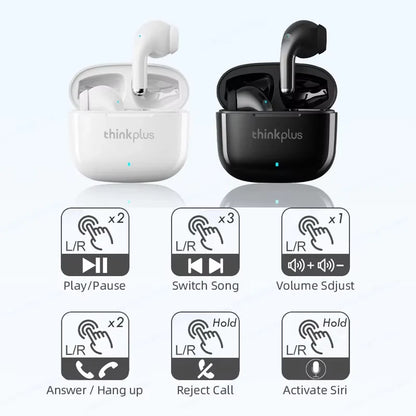 Fone de Ouvido Bluetooth Lenovo LP40 Pro TWS 5.3 – Sem Fio, com Microfone e 24h de Bateria