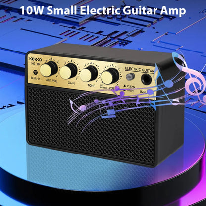 KOKKO KG-10 Amplificador de Guitarra Elétrica Portátil 10W com Bluetooth