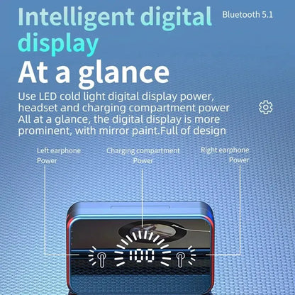 Wireless Earphones with Digital Display