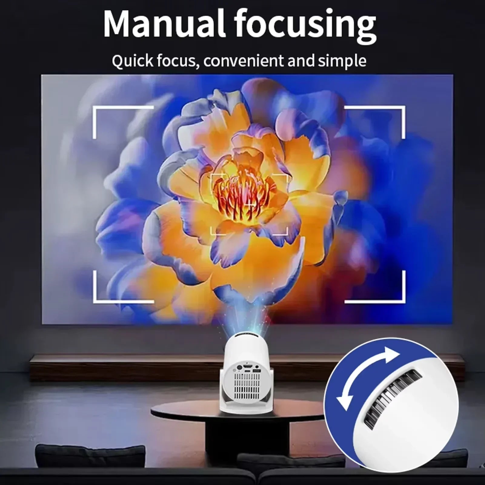 Mini Projetor Portátil Smart Full HD - Orix