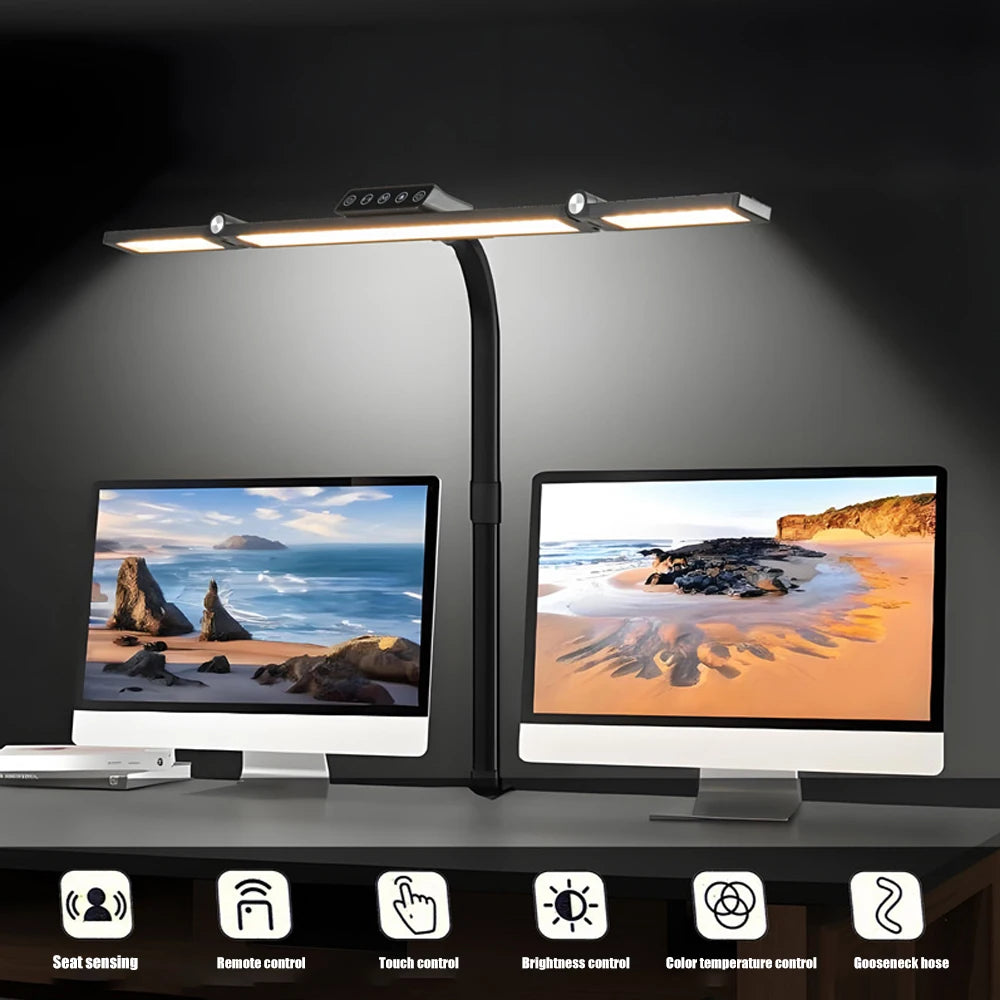 Dual-Head LED Home Office Desk Lamp