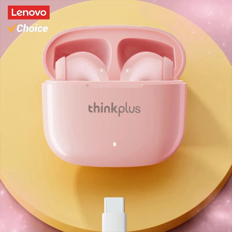 Fone de Ouvido Bluetooth Lenovo LP40 Pro TWS 5.3 – Sem Fio, com Microfone e 24h de Bateria