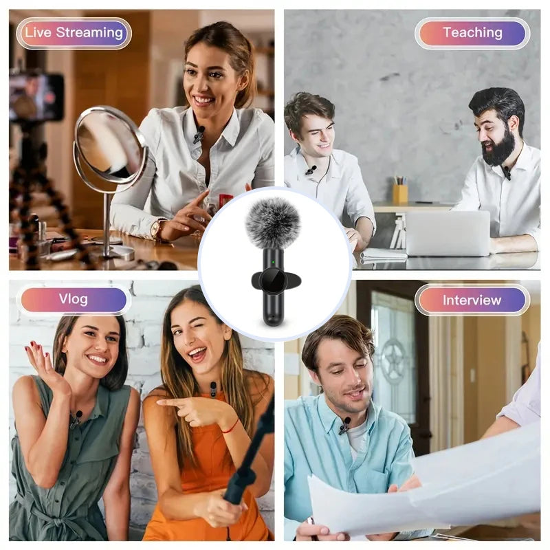 Microfone de Lapela Sem Fio - Orix