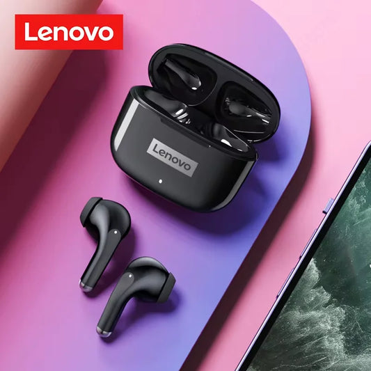 Fone de Ouvido Bluetooth Lenovo LP40 Pro TWS 5.3 – Sem Fio, com Microfone e 24h de Bateria