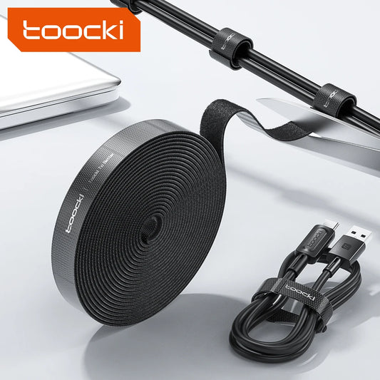 Toocki Organizador de Cabos em Nylon – Protetor e Enrolador USB, Fone e Mouse