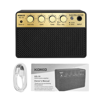 KOKKO KG-10 Amplificador de Guitarra Elétrica Portátil 10W com Bluetooth