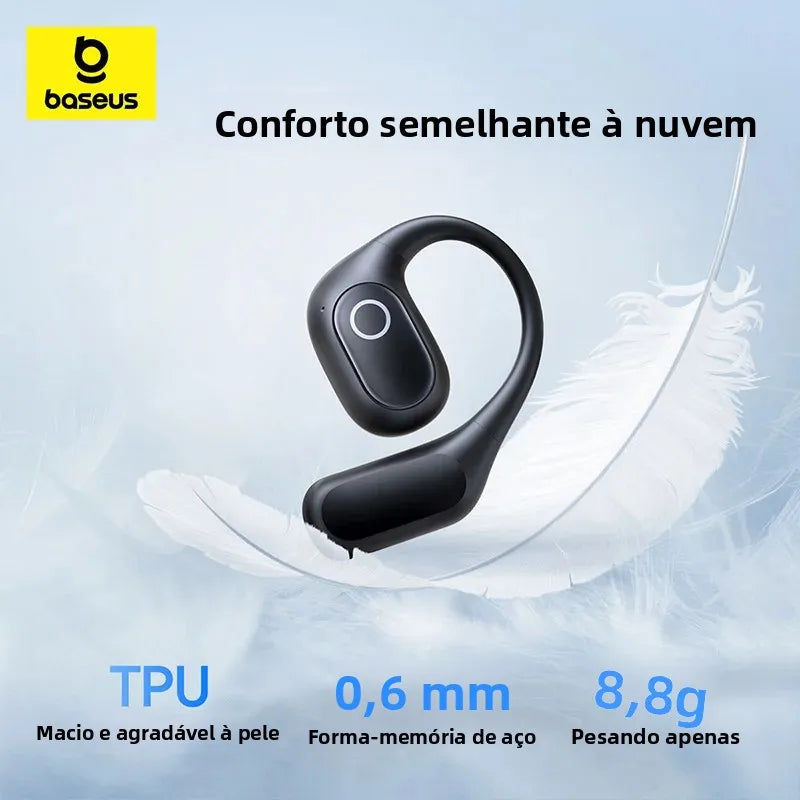 Baseus Eli 2i Fit Open-Ear Earphones True Wireless Bluetooth 6.0 Ear Hooks Headphones IPX5 Waterproof Sports Earbuds Bass Boost