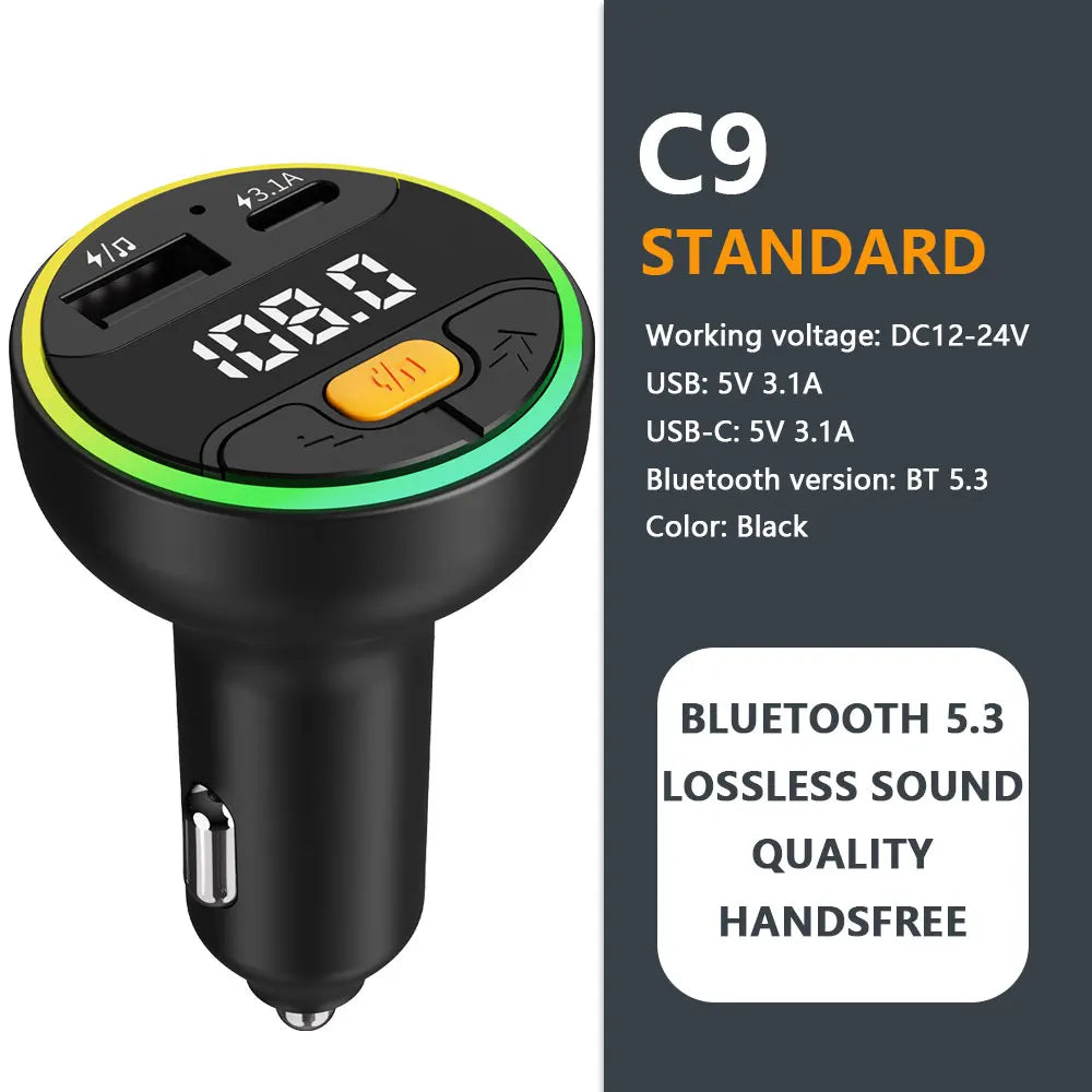 Transmissor Bluetooth 5.3 para Carros - Orix