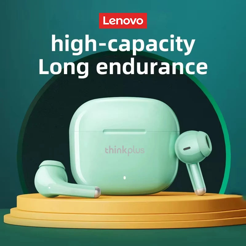 Fone de Ouvido Bluetooth Lenovo LP40 Pro TWS 5.3 – Sem Fio, com Microfone e 24h de Bateria