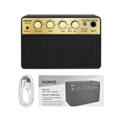 KOKKO KG-10 Amplificador de Guitarra Elétrica Portátil 10W com Bluetooth